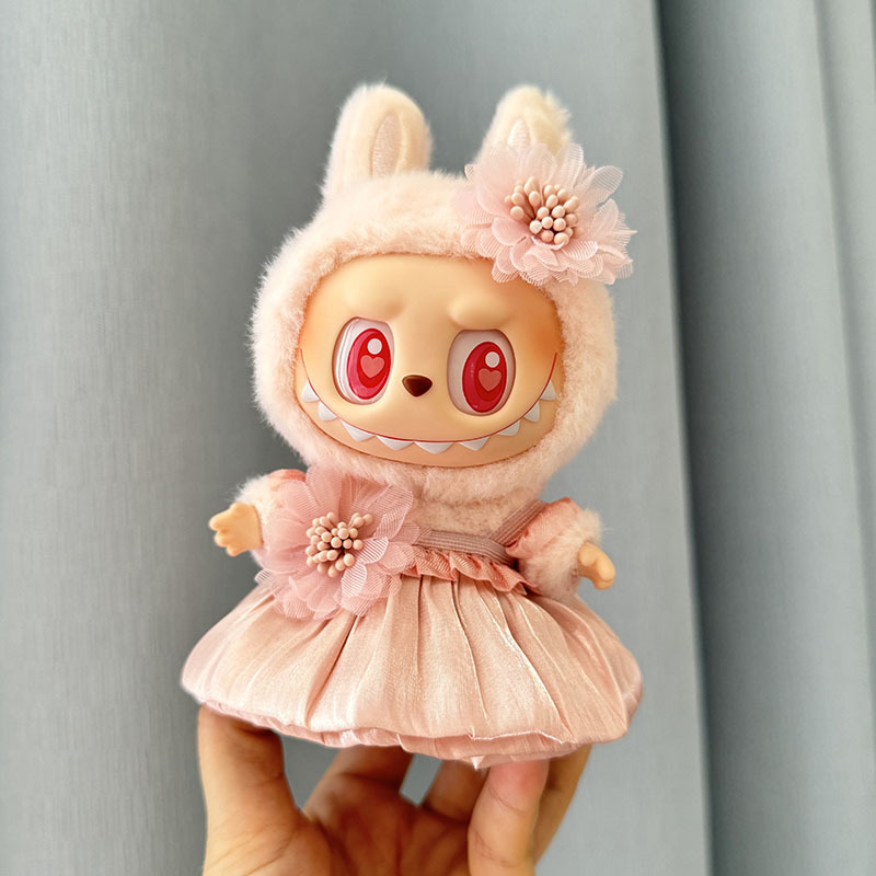 4inch bag charm cute custom clothes outfits - flower dress - 050724/050725/050726