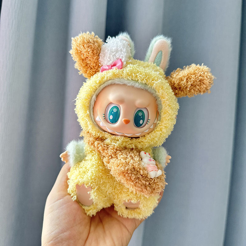 4inch bag charm cute custom clothes outfits - yellow puppy