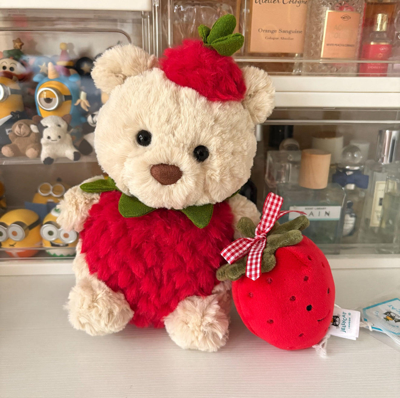 Bartholomew Bear Junior cute clothes outfits - strawberry