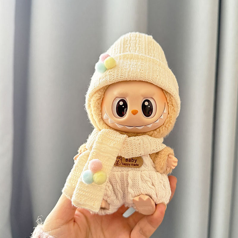 4inch bag charm cute custom clothes outfits - winter coat with scarf - 020239