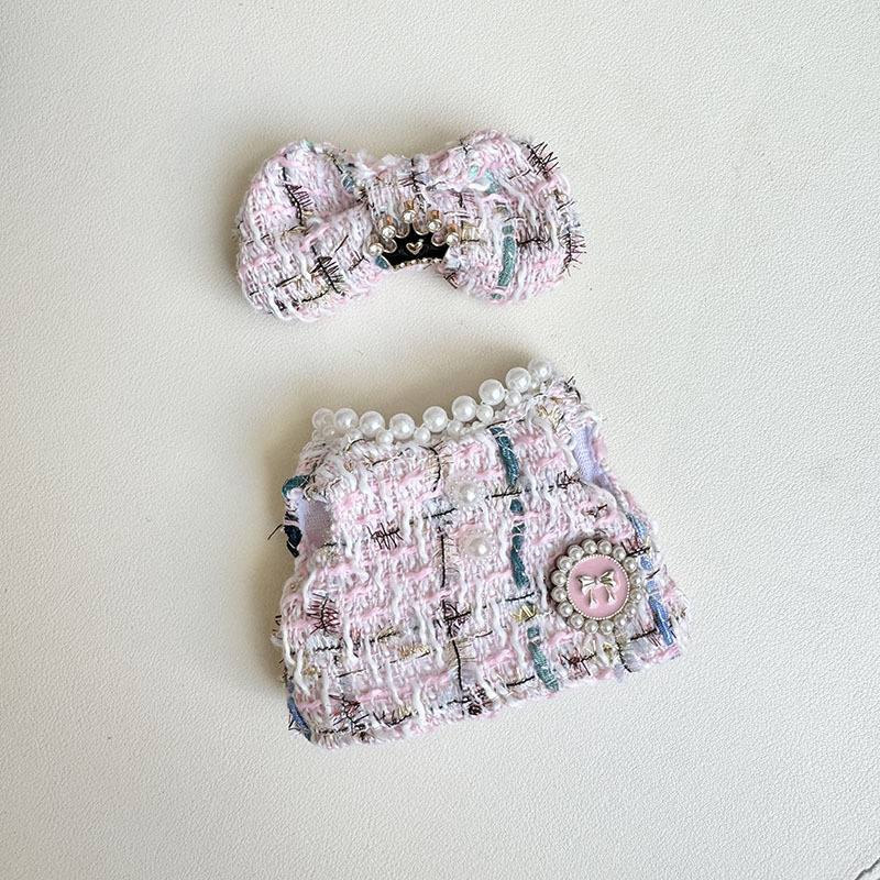 4inch bag charm cute custom clothes outfits - Elegant dress with bow