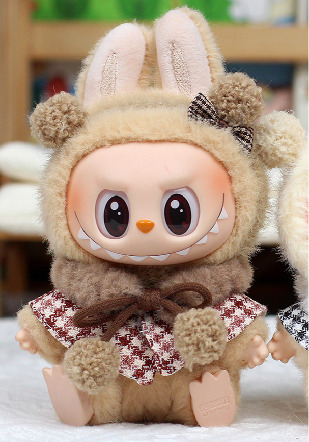 4inch bag charm cute custom clothes outfits - bear cloak - 020229