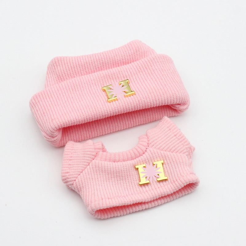Labubu 4inch bag charm clothes outfits - H logo - 062345