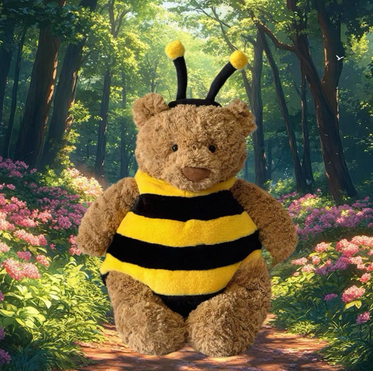 Bumblebee Costume for Bartholomew Bear Plush – 6–16 Inch Outfit