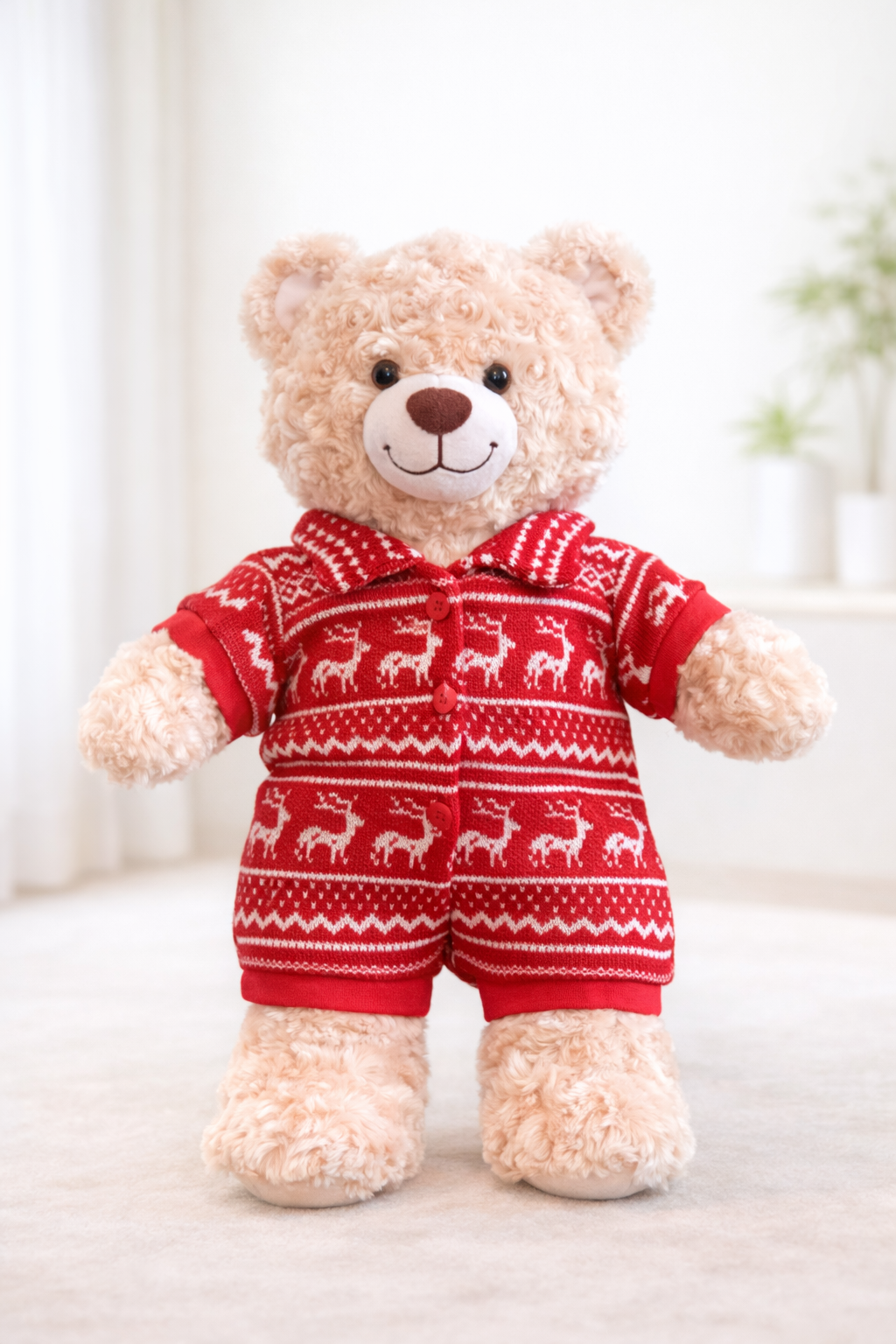 Build-A-Bear Standard plush clothing outfits - Christmas red pajamas