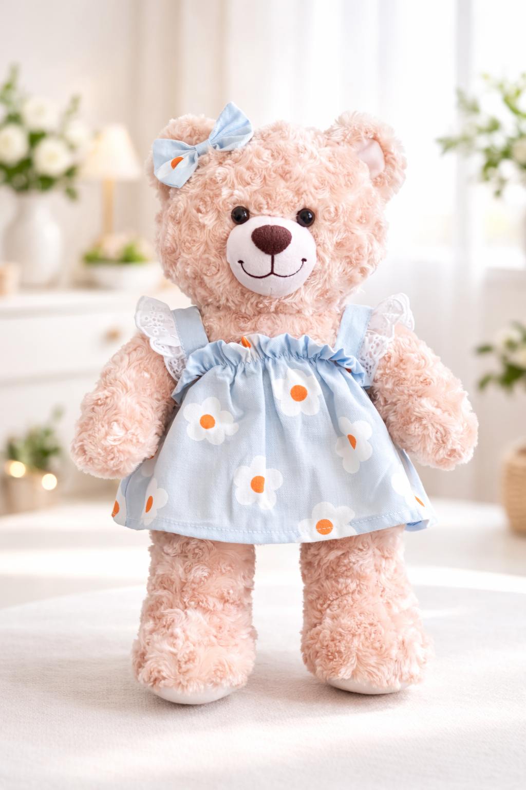 Build-A-Bear Standard plush clothing outfits - Blue Flower Dress