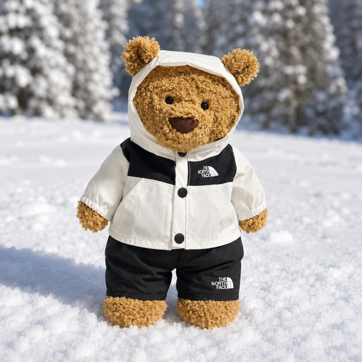 COMING SOON*Bartholomew bear cute clothes outfits - White Outdoor