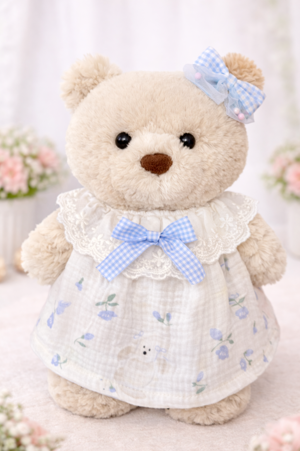Bartholomew Bear Junior clothes outfits - Orchid Bunny Dress