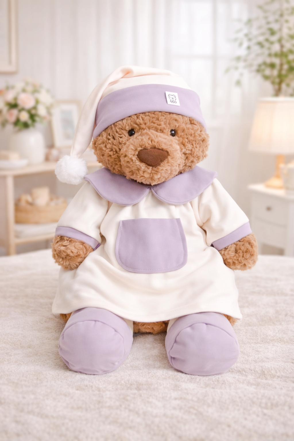 Bartholomew bear cute clothes outfits - Purple Loungewear Set