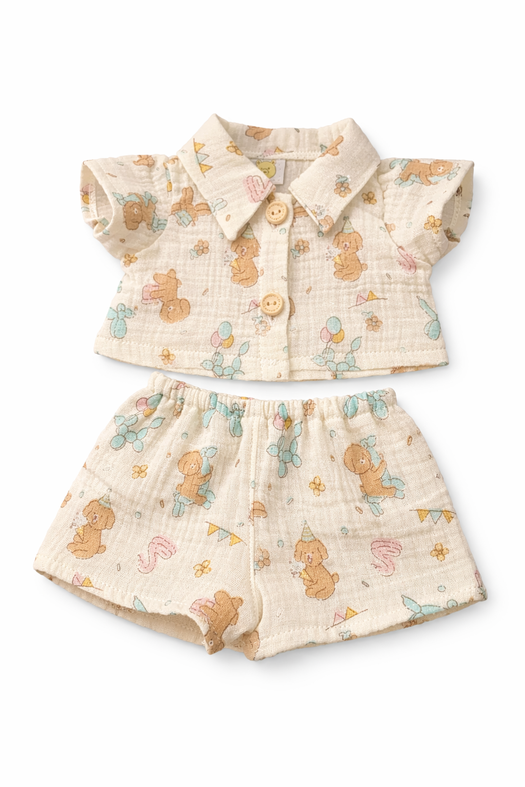 Niedliche Kleidung von Bartholomew Bear - Geburtstags-Schlafanzug für Welpen - TTM04 (klein/mittel/groß/riesig)