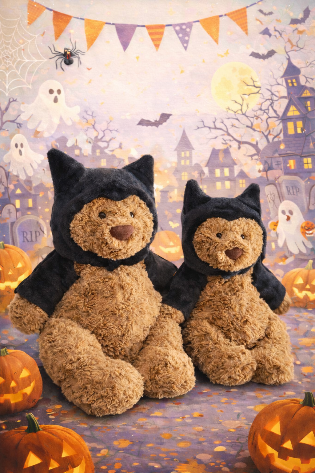 Bat Costume for Bartholomew Bear Plush | 6–16 Inch – furryfriendsplush