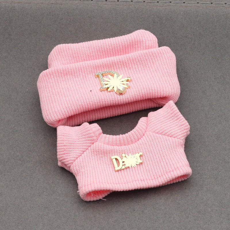 Labubu 4inch bag charm clothes outfits - DR logo - 062367
