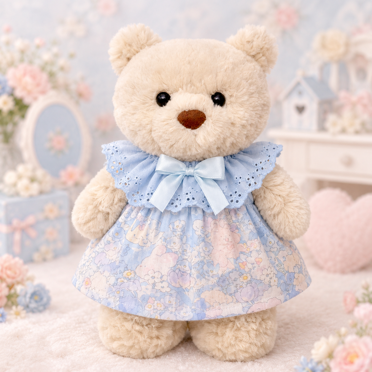 Bartholomew Bear Junior clothes outfits - Sky Blue Nightgown