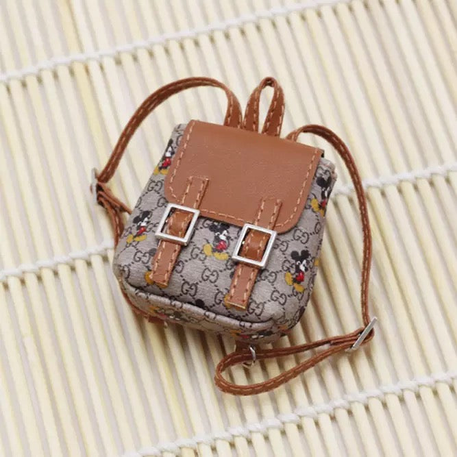 4inch bag charm cute custom bags - multiple color plaid backpacks - 0623B38-0623B44