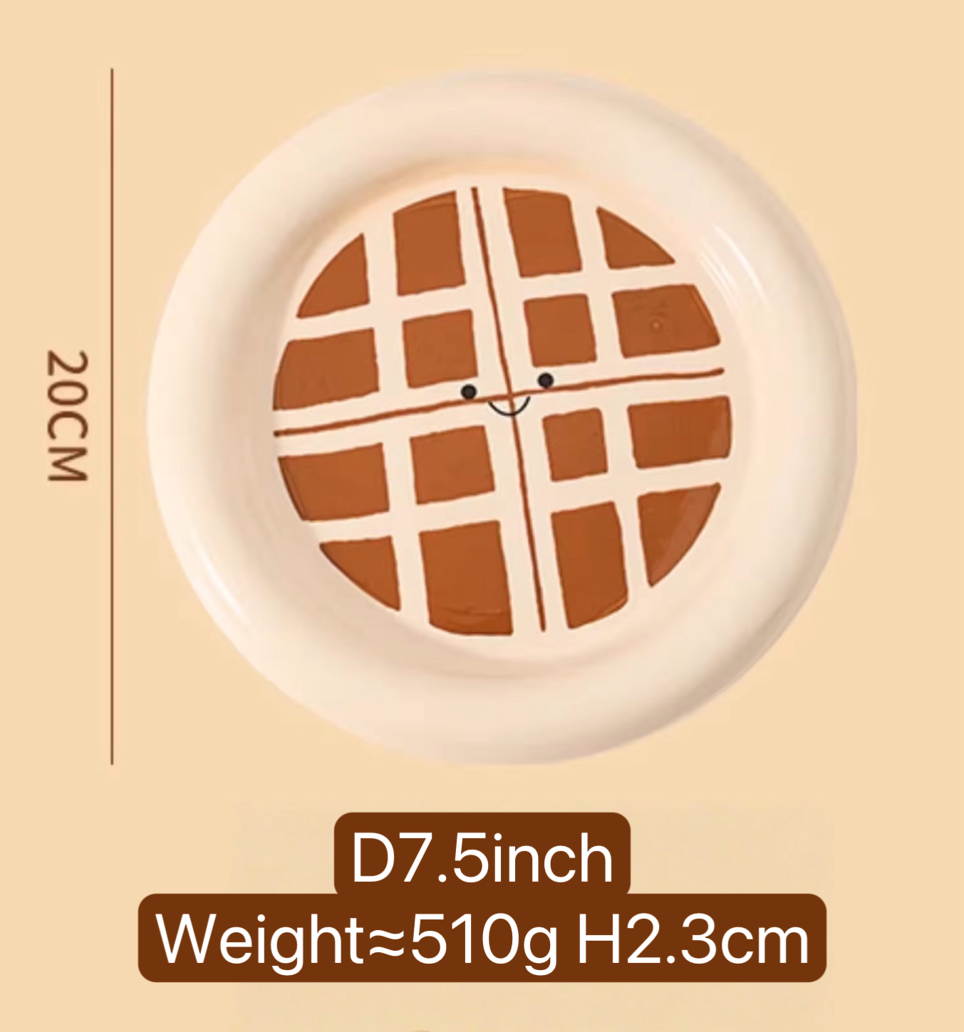 Adorable waffle plant 7.5inch - Functional Design