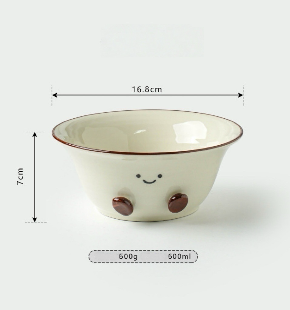 Adorable short bowl 6.75inch 600ml - Functional Design