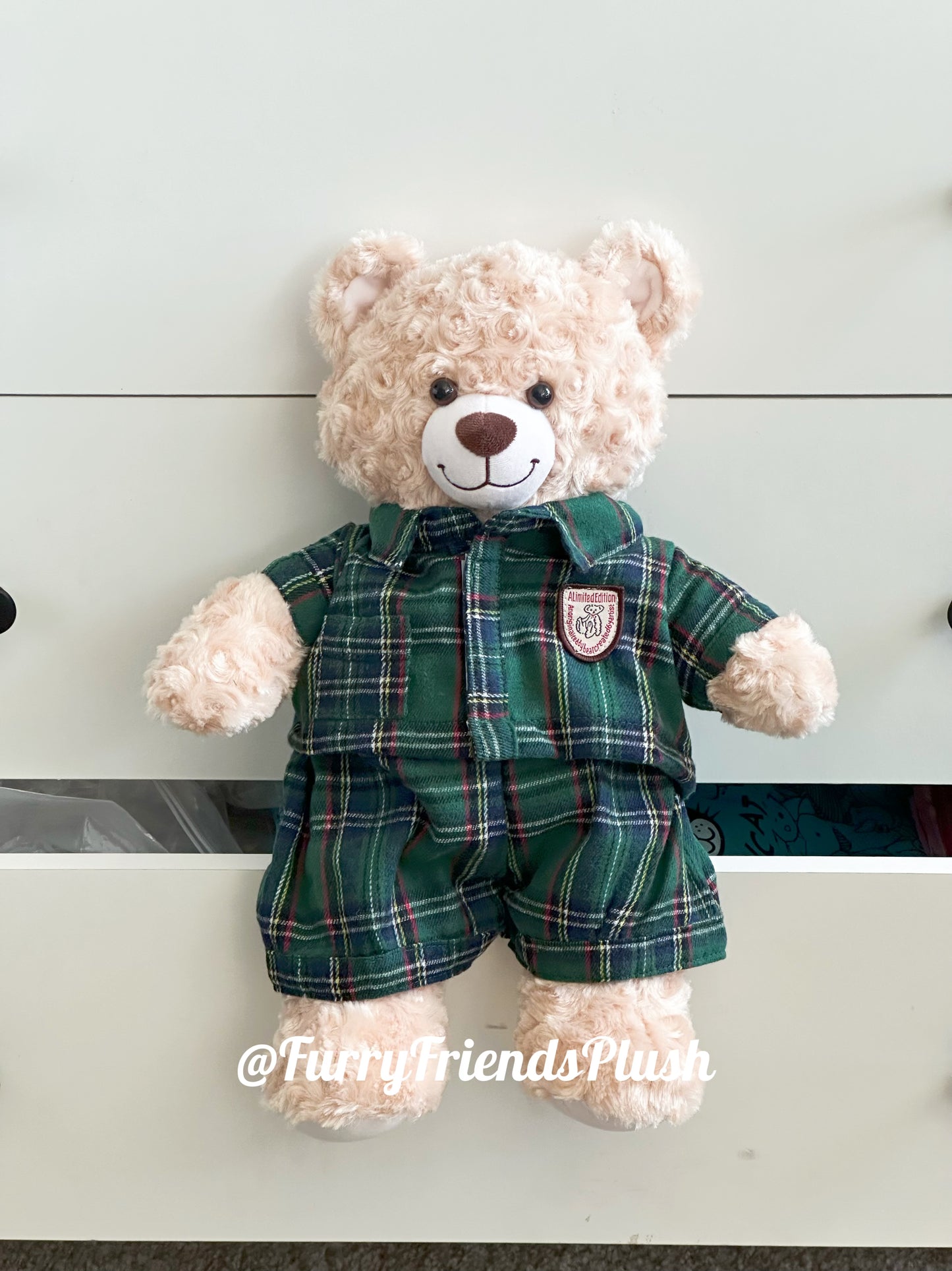 Build-A-Bear Standard plush clothing outfits - Christmas green bedtime - FX03