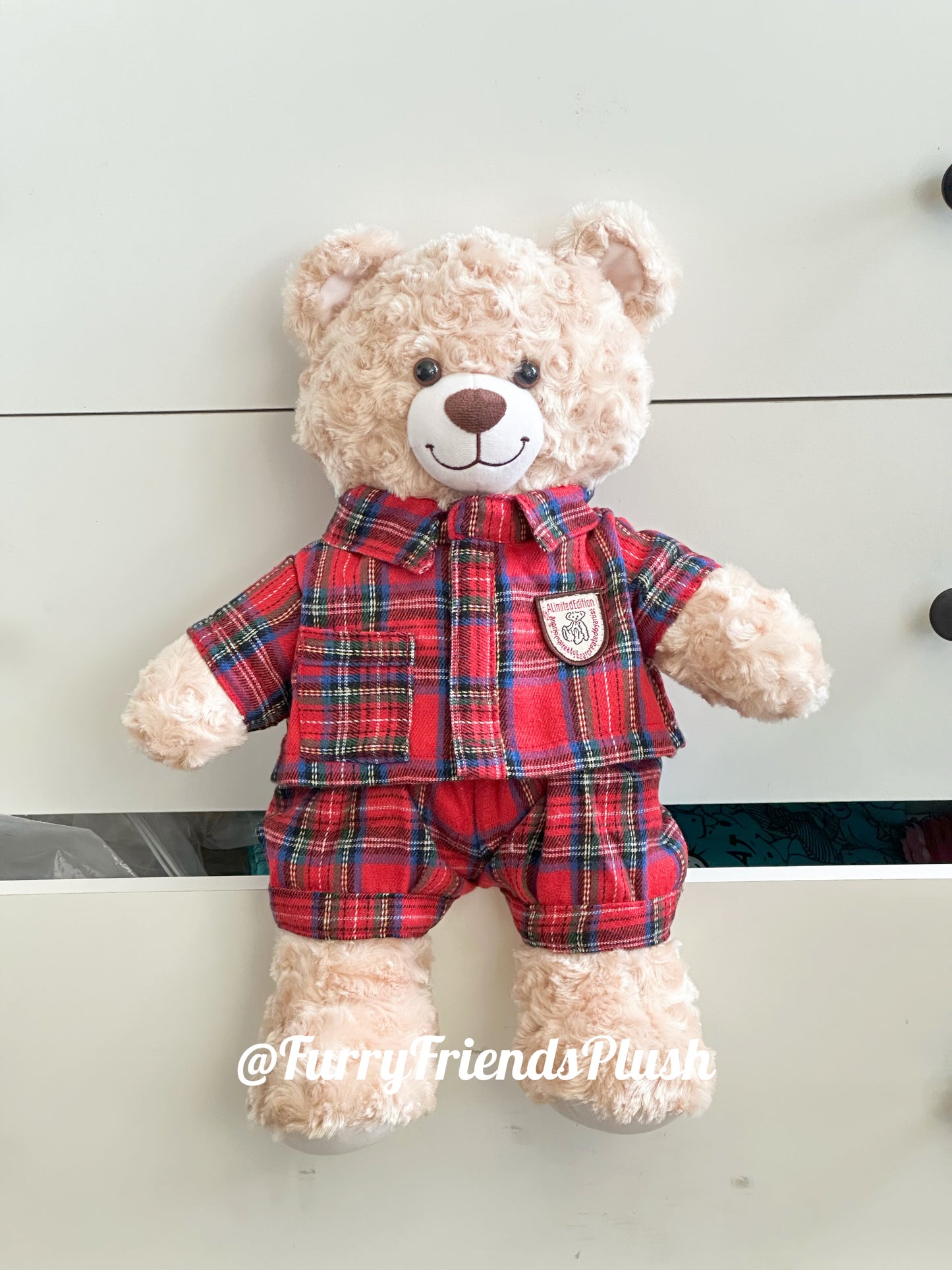 Build-A-Bear Standard plush clothing outfits - Christmas red bedtime - FX02