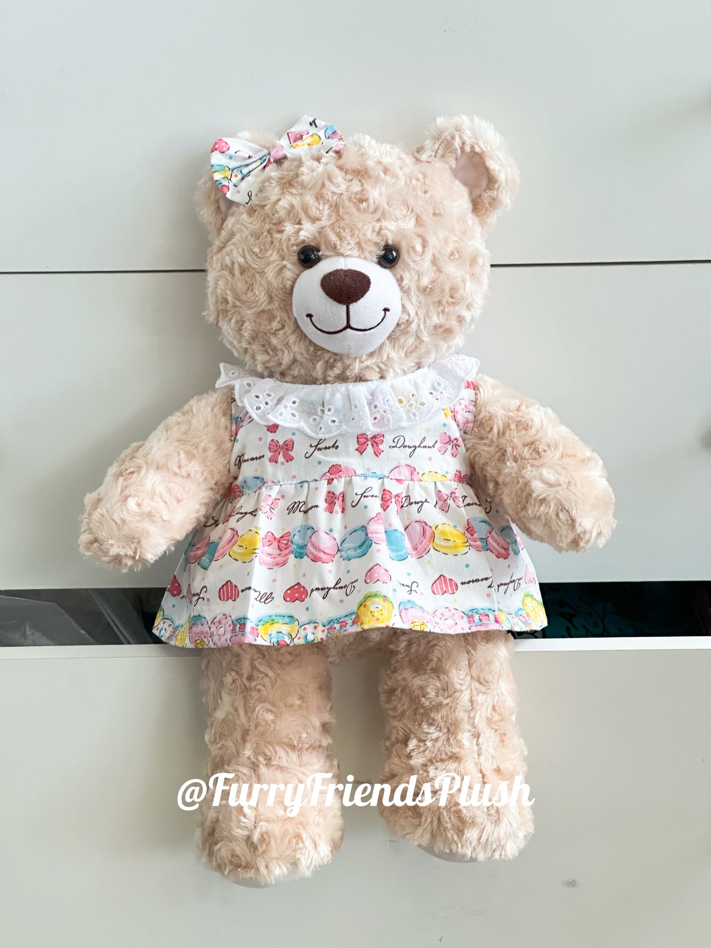 Build-A-Bear Standard plush clothing outfits - colorful donut dress - FX22