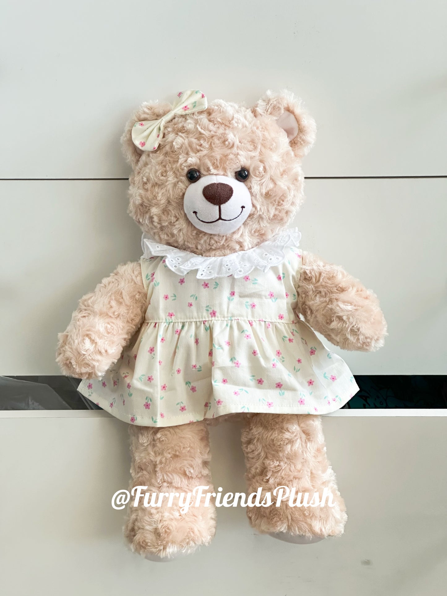 Build-A-Bear Standard plush clothing outfits - yellow floral dress