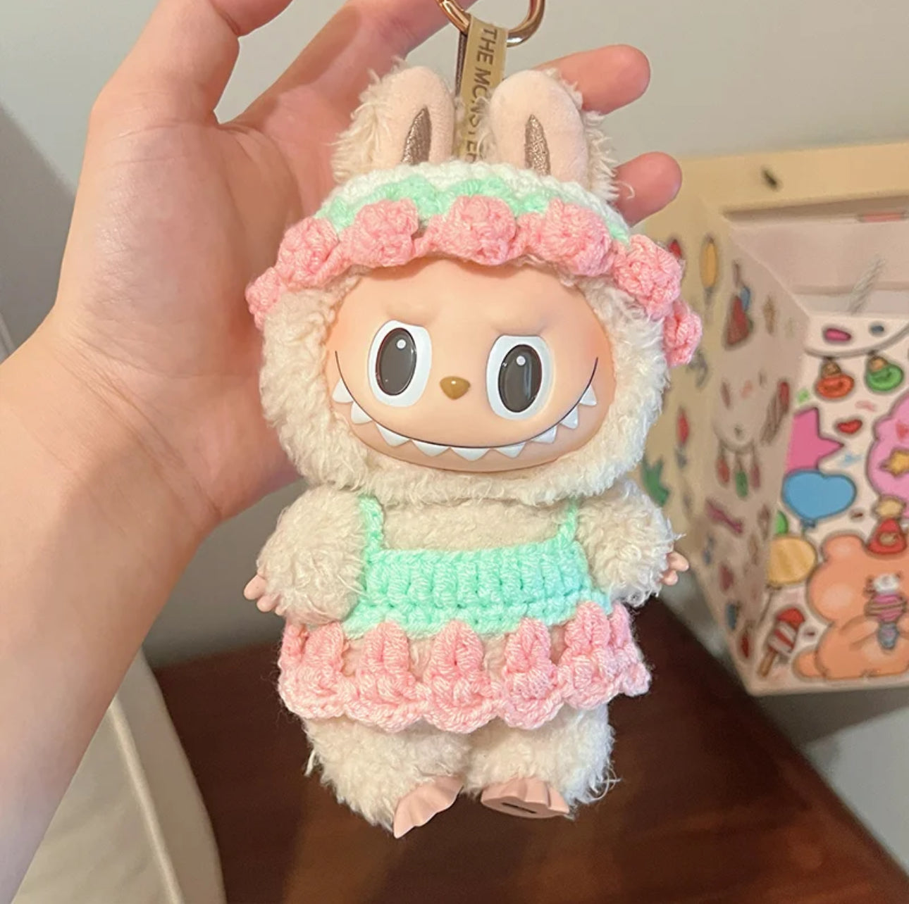 Labubu 4inch bag charm clothes outfits - MXM-06