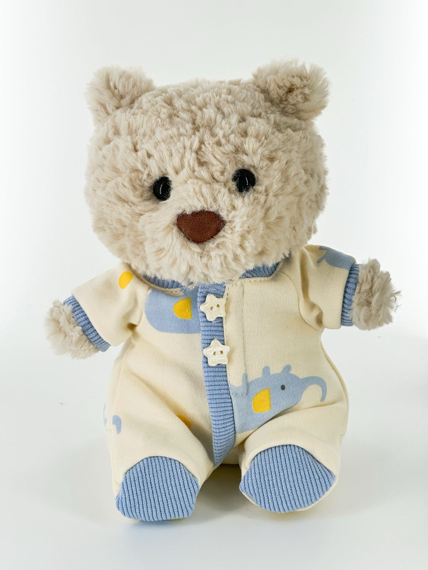 Bartholomew Bear Junior clothes outfits - Blue Elephant Romper