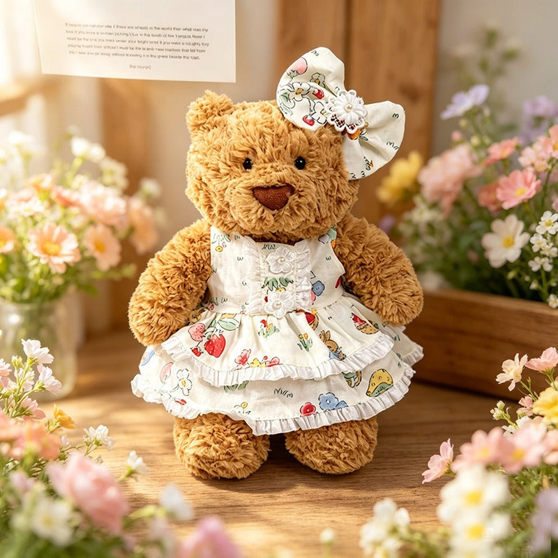 Medium Bartholomew bear clothes outfits - Mushroom Bunny Forest Dress