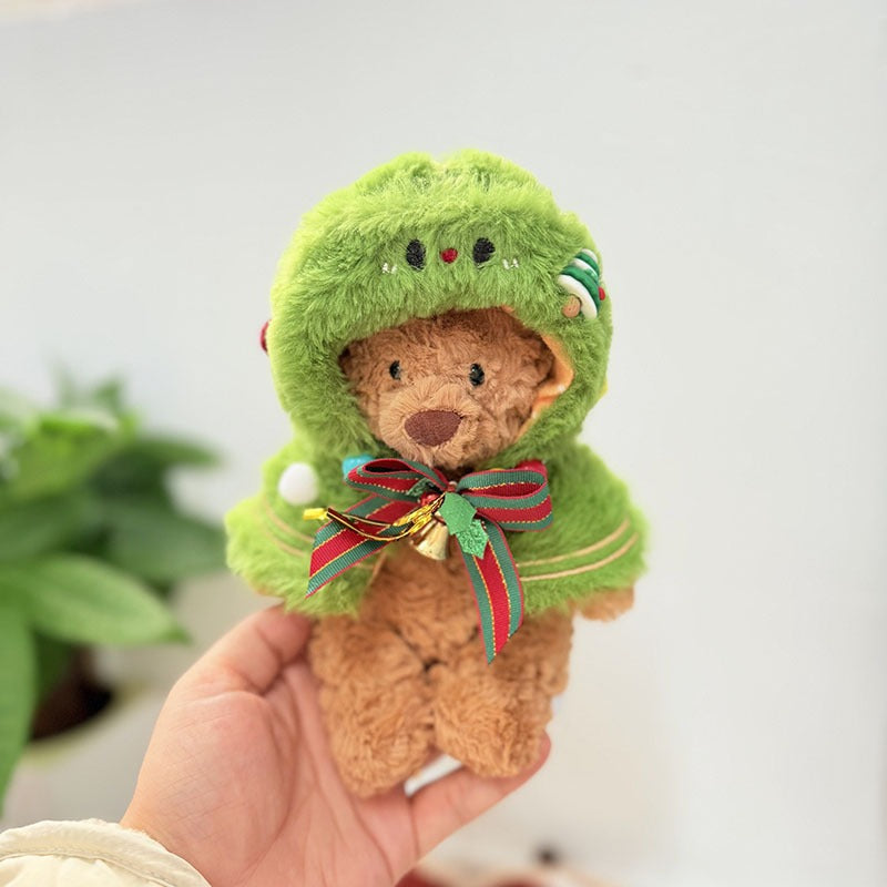 Tiny Bartholomew Bear clothes outfits - Beaded Christmas Tree Outfit