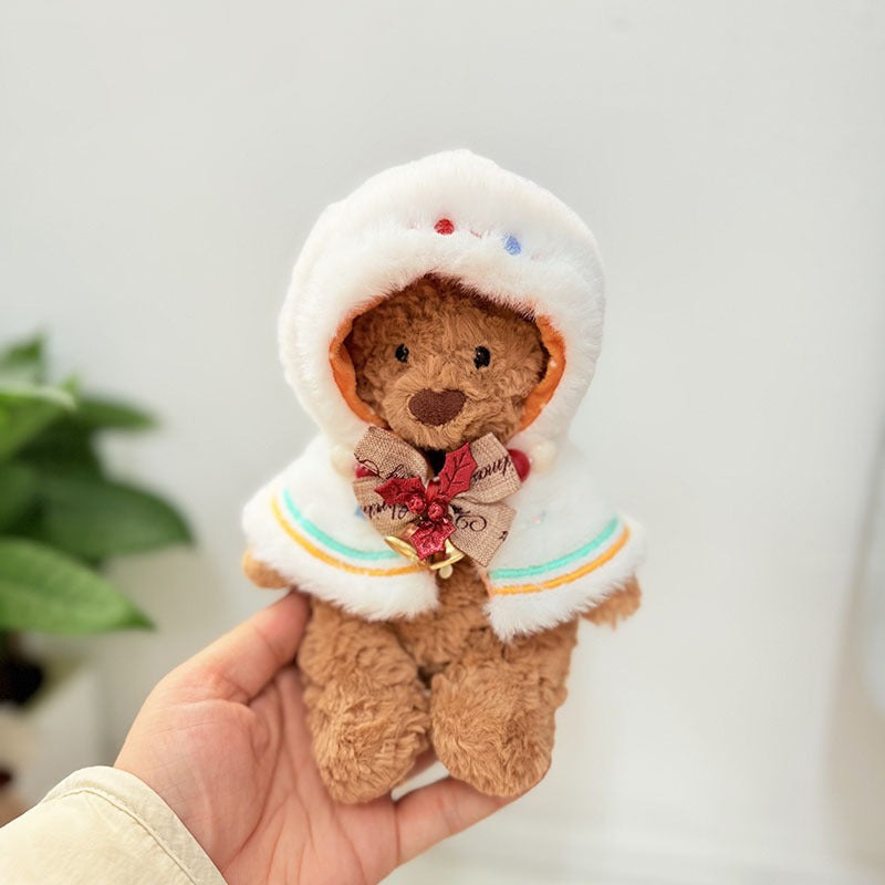 Tiny Bartholomew Bear clothes outfits - Beaded Snowman Christmas Outfit