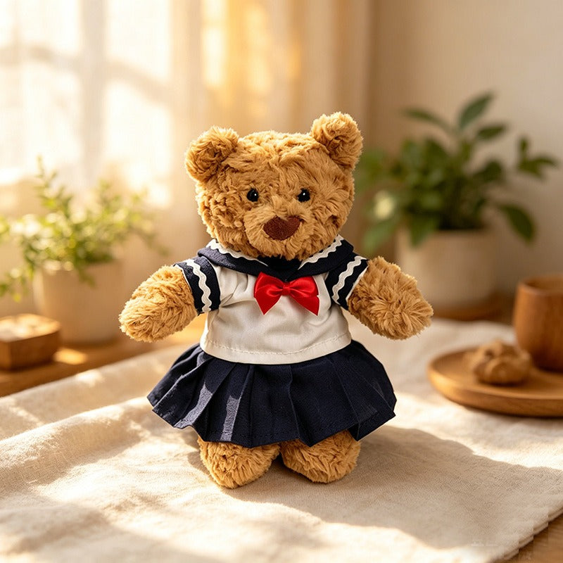 Tiny Bartholomew Bear clothes outfits - Blue & White Sailor Outfit