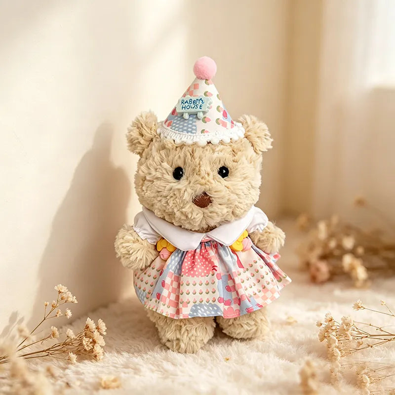 Bartholomew Bear Junior clothes outfits - Rainbow Cake Hat Outfit Set
