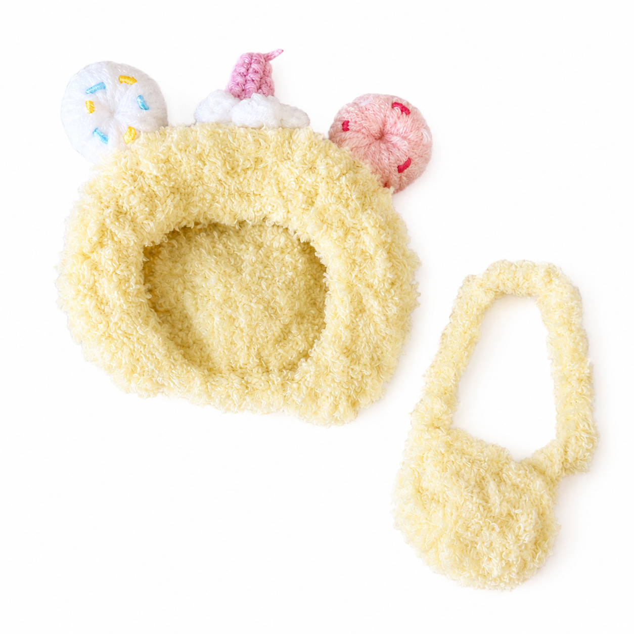 Amusable peanut/Small peanut penguin outfit - Donut Hood & Crossbody Bag Set
