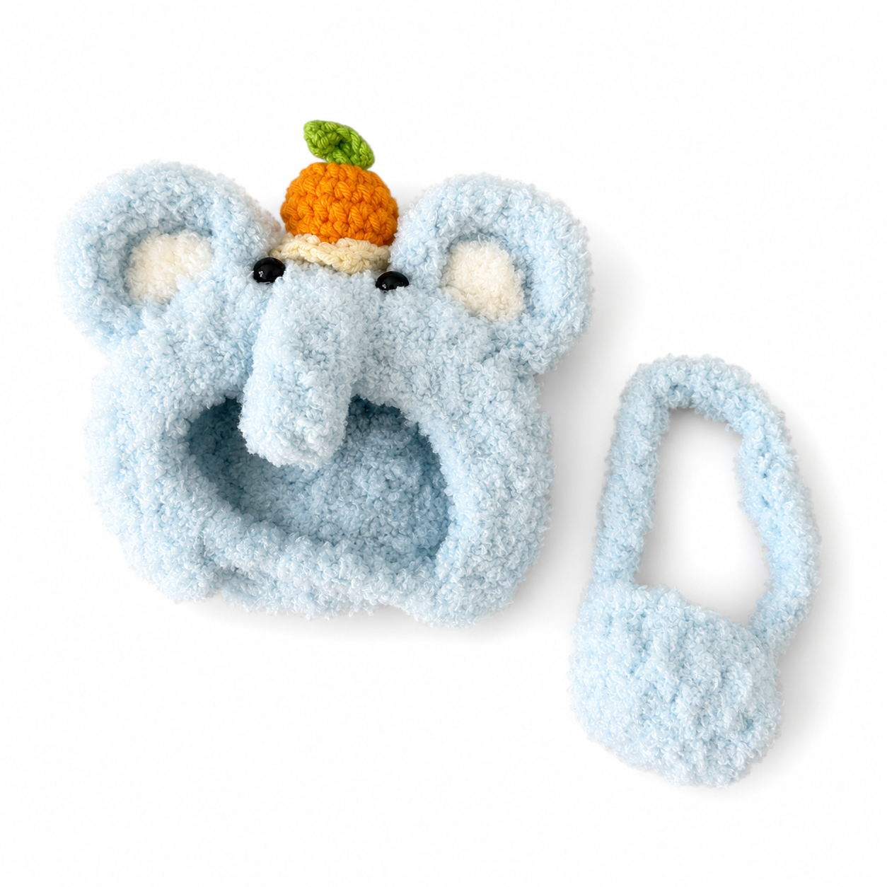 Amusable peanut/Small peanut penguin outfit - Elephant Hood & Crossbody Bag Set