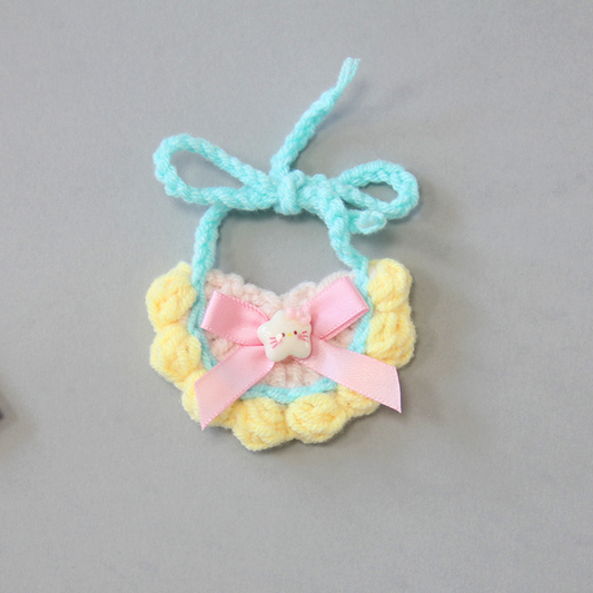 Small/Medium plush crochet bibs clothes outfits - MXM-58