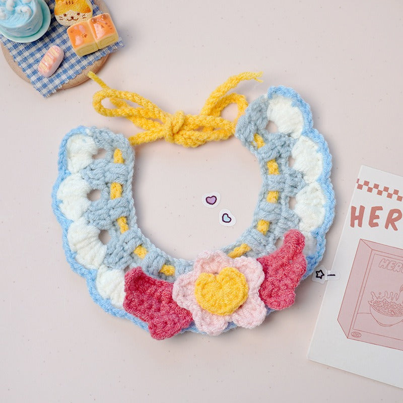 Medium/Large Bartholomew bear Crochet Bib Outfit - Pink Star Bib
