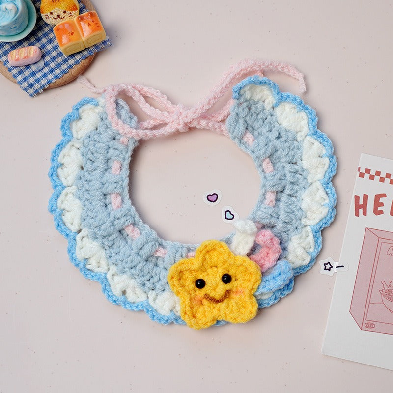 Medium/Large Bartholomew bear Crochet Bib Outfit - Star Bib
