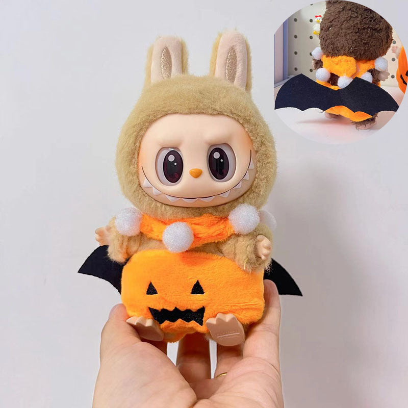 4inch bag charm cute custom clothes outfits - pumpkin bat - 010112