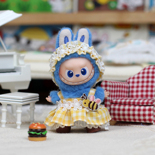 Labubu 3inch bag charm clothes outfits - TZ57