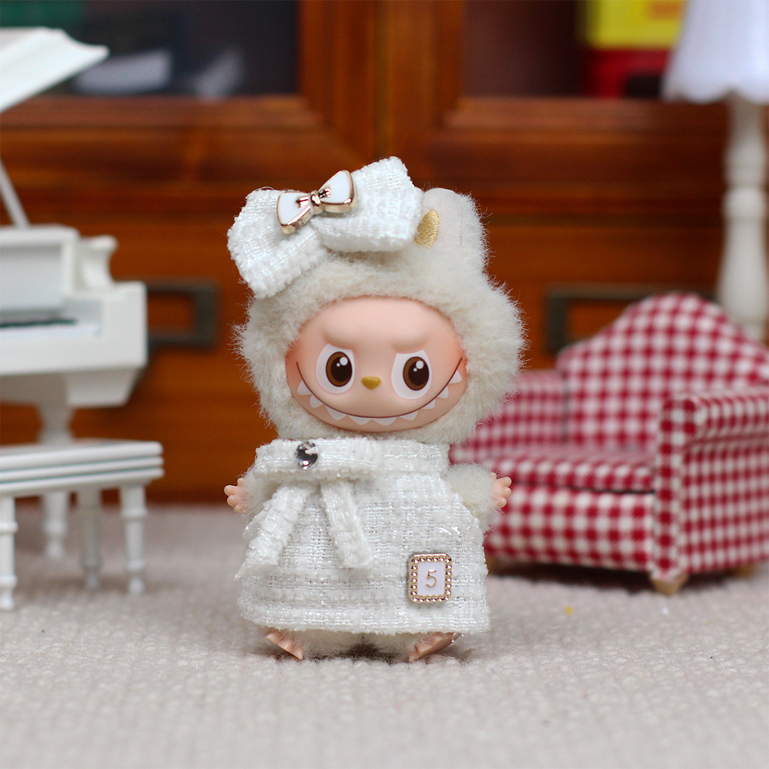 Labubu 3inch bag charm clothes outfits - TZ63