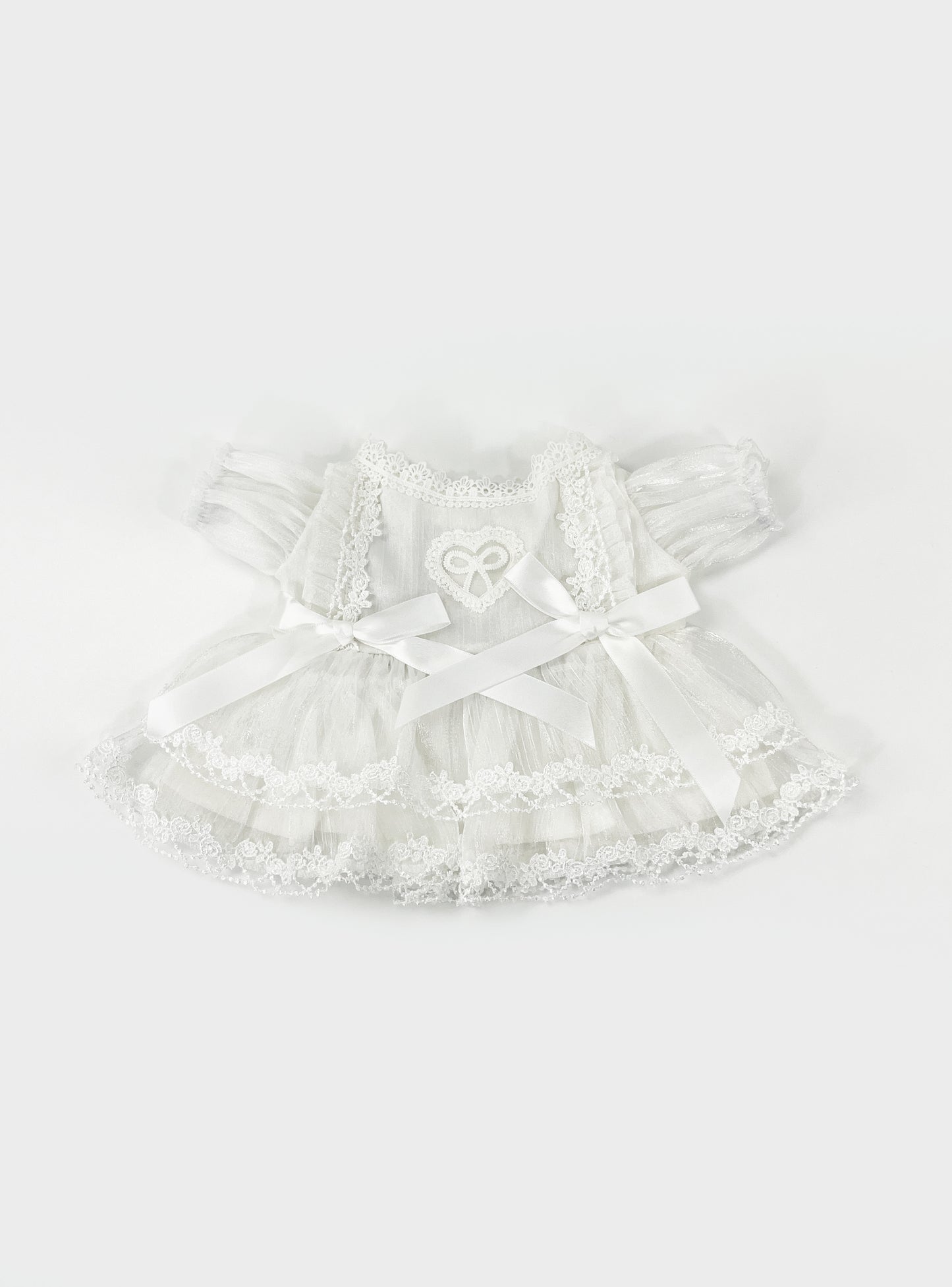 Large Bartholomew Bear clothes outfits - Puffy White Tulle Princess Dress
