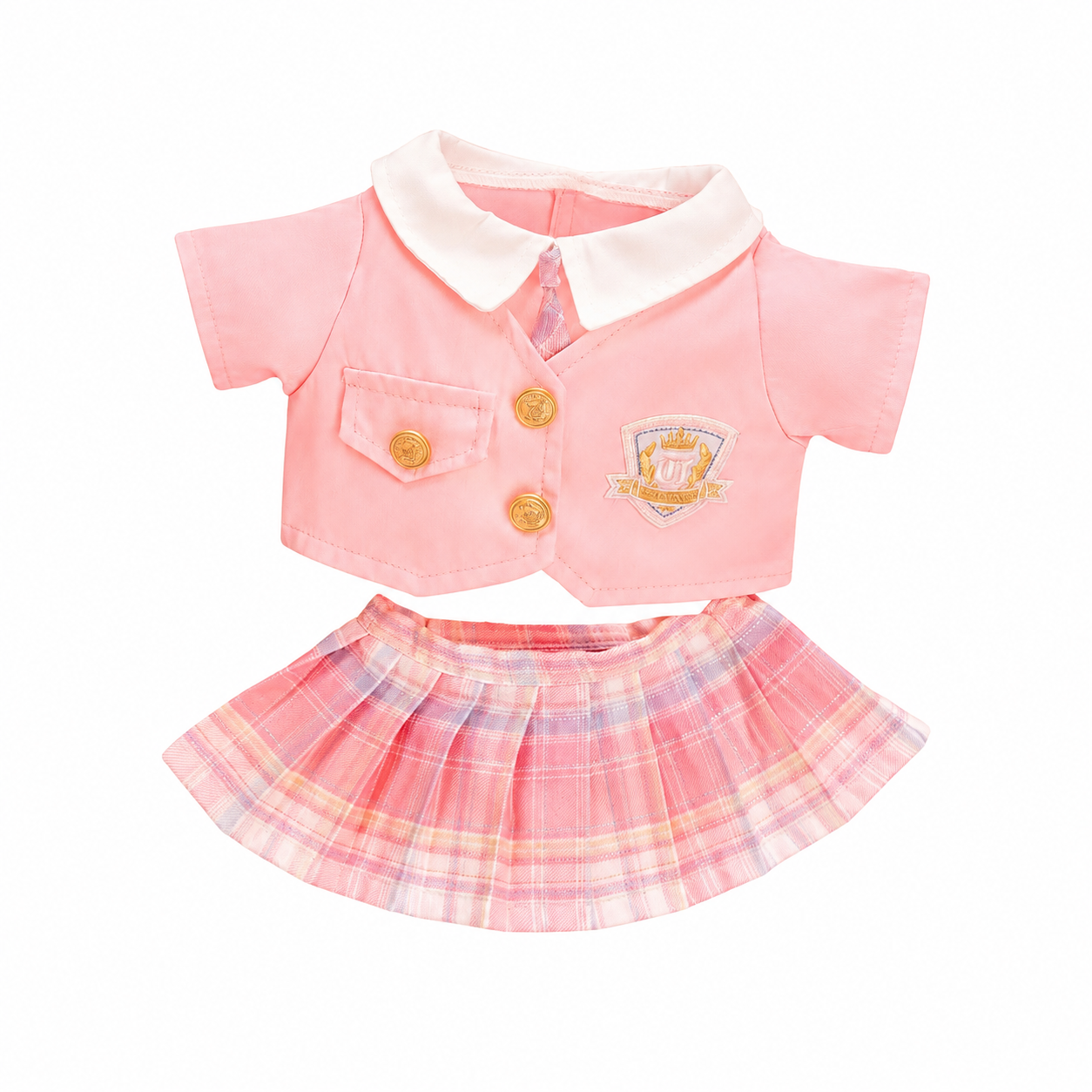 Large Bartholomew Bear & 16" Plush Clothes Outfit - Spring School Uniform Set