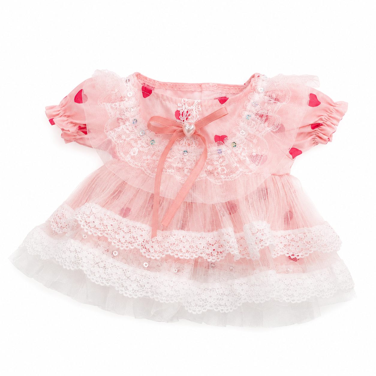 Large Bartholomew Bear & 16" Plush Clothes Outfit - Spring Mist Tulle Dress