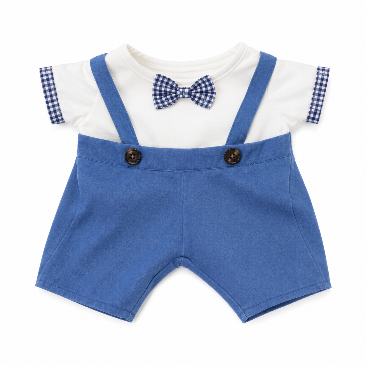Medium Bartholomew bear & 12" Plush clothes outfits - Bow Tie & Suspenders Set