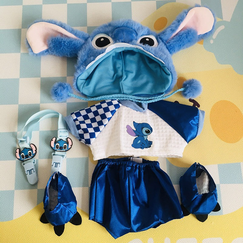 Medium Bartholomew bear clothes outfits - Blue Alien 5-Piece Set