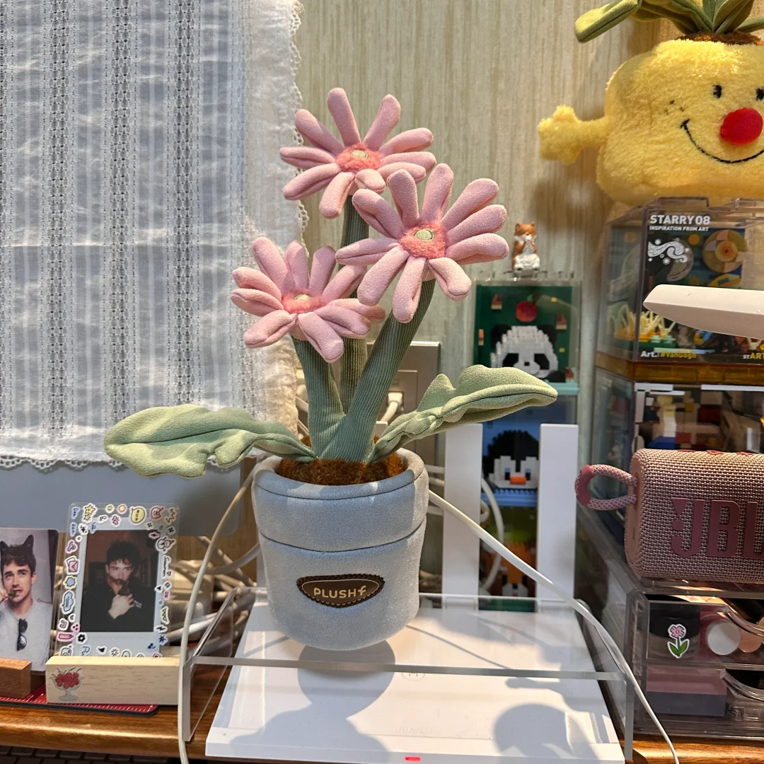 Plushf - Blue base flowerpot planter plush