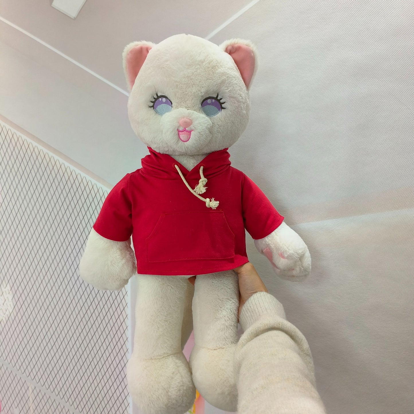 Large Bartholomew Bear & 16" Plush Clothes Outfit - Red Hoodie