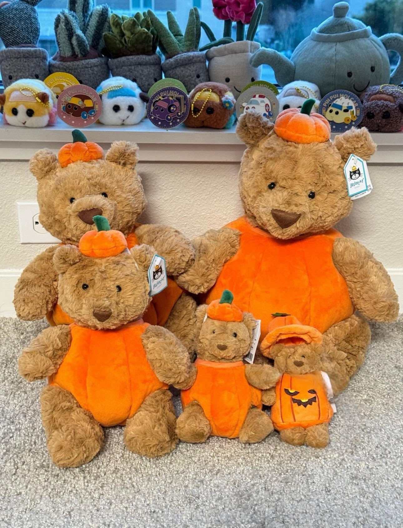 plush cute custom clothes outfits - pumpkin(small/medium/large/huge)