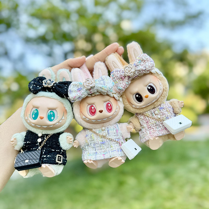 4inch bag charm cute custom clothes outfits - Elegant dress with bag - LBB044/LBB045/LBB46