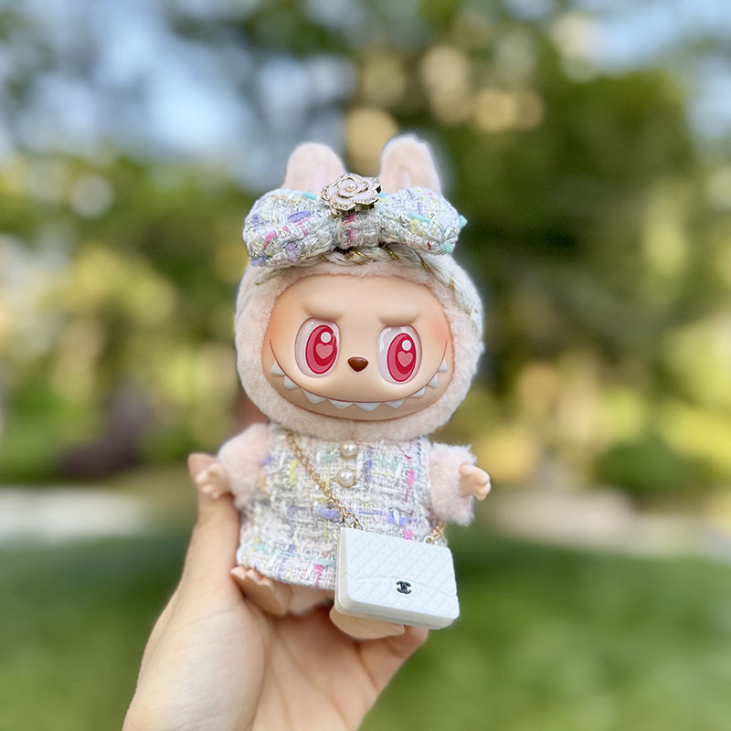 4inch bag charm cute custom clothes outfits - Chanel's style dress with bag