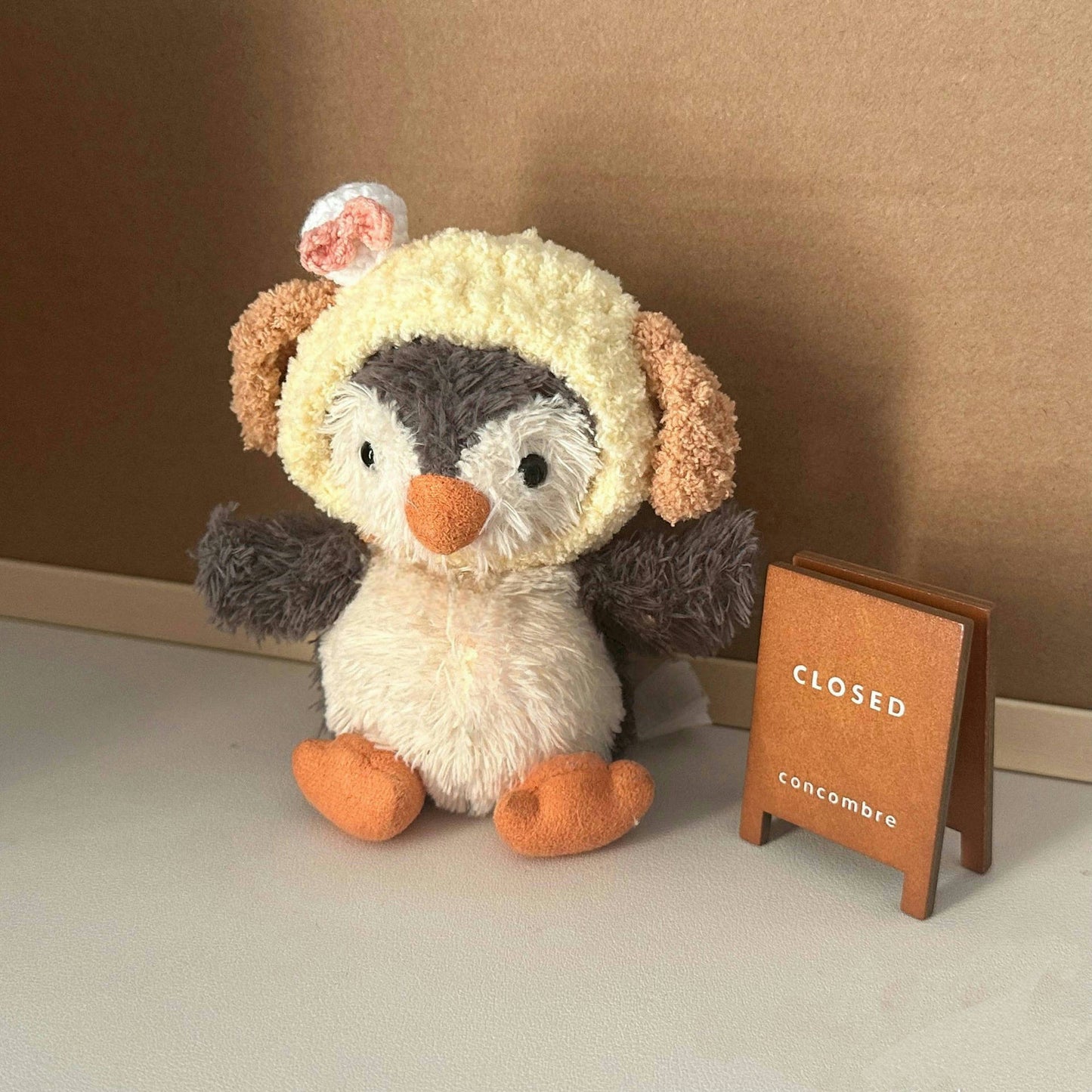 3inch jellycat amusable peanut/small peanut penguin cute hat outfit - chef dog hat - AP16